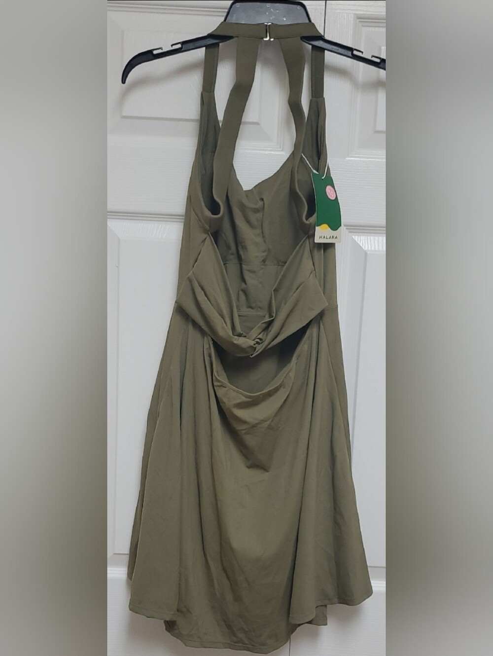 Halara SoftlyZero™ Backless Twisted Active Dress/Green - Picture 8 of 16